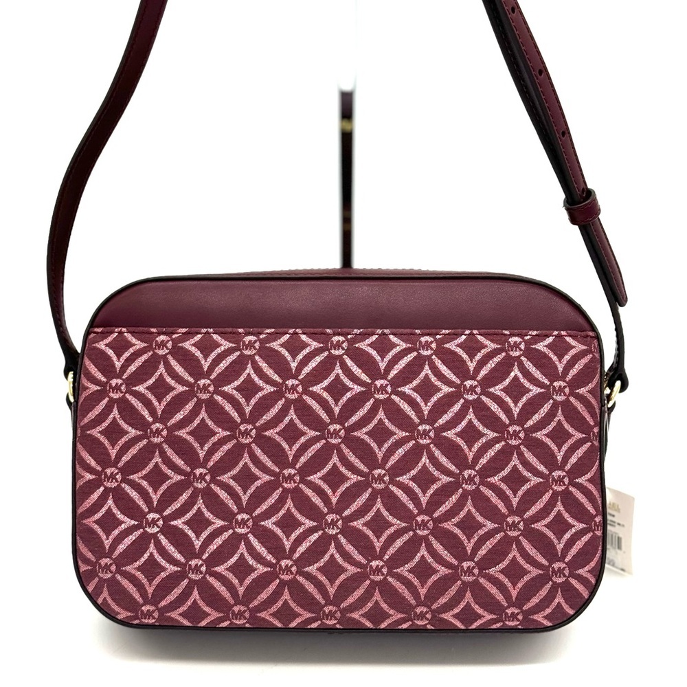 Michael Kors Large Jet Set Item EW Chain Xbody Crossbody Bag Ox Blood Multi - Picture 5 of 12